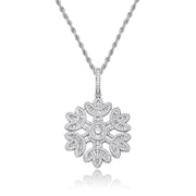 LINOA™ スノーフレークジルコンネックレス｜雪のように煌めく輝き